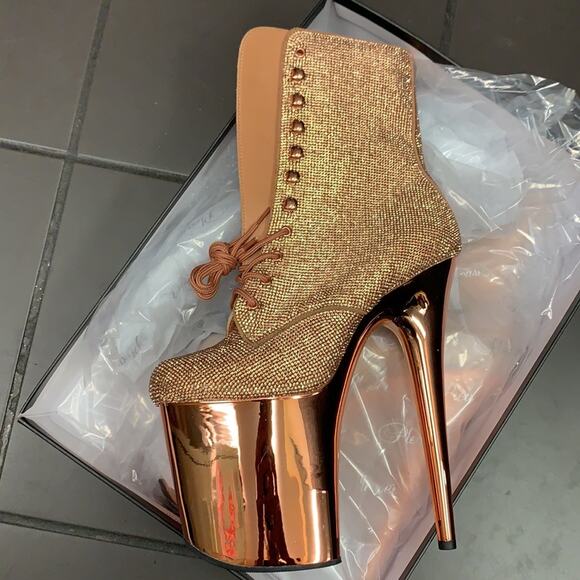 Pleaser Flamingo 1020CHRS Rose gold - Picture 1 of 4